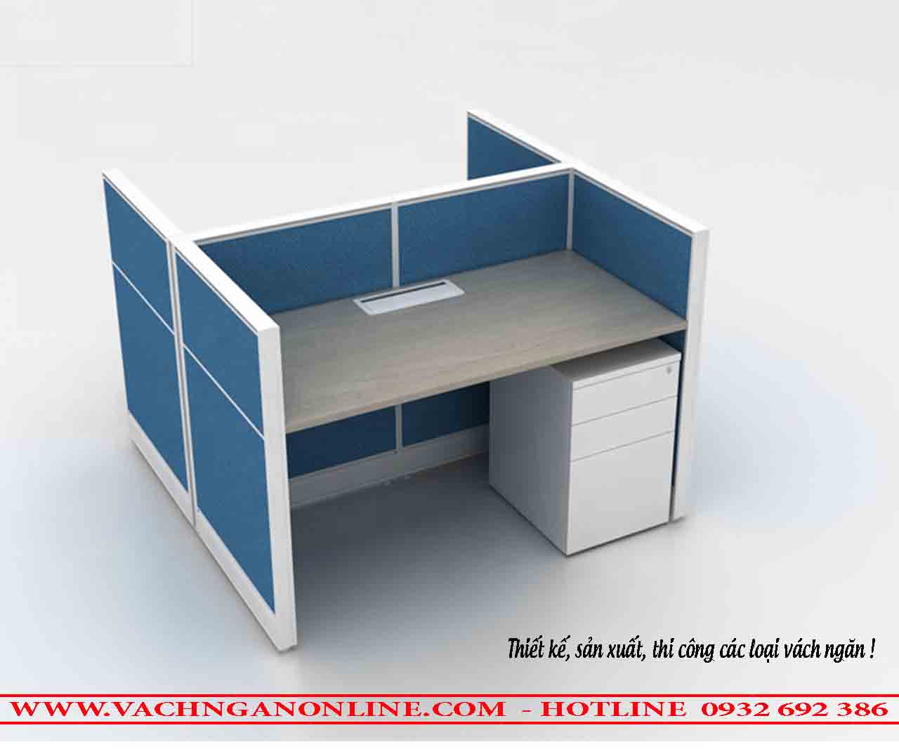 Bàn làm việc có vách ngăn 207