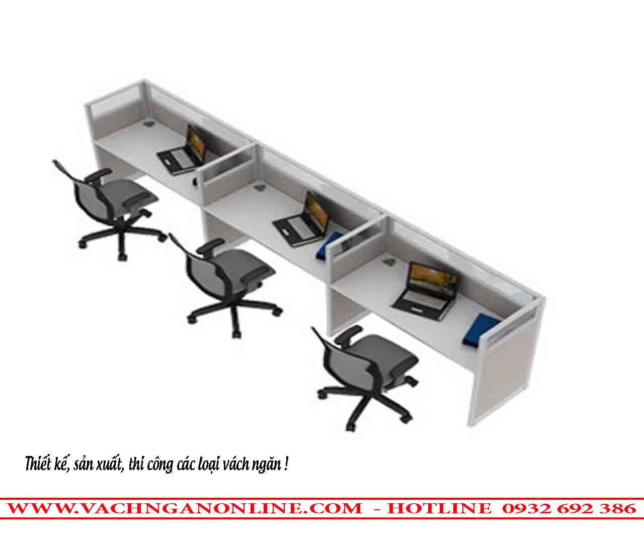 Bàn làm việc có vách ngăn 303