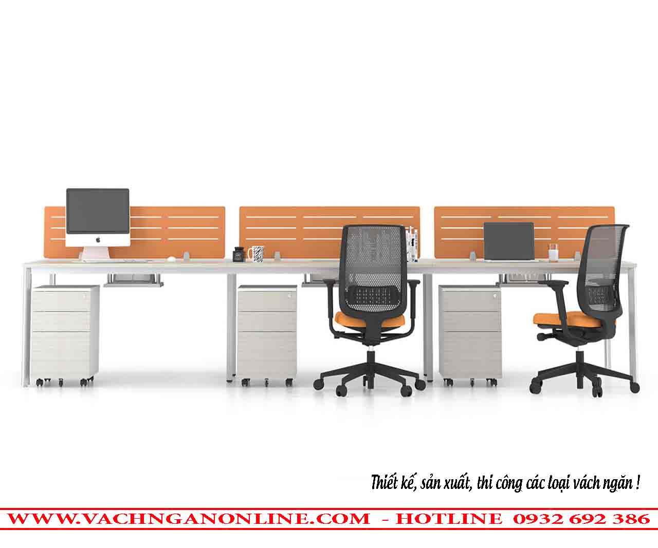 Bàn làm việc có vách ngăn 305