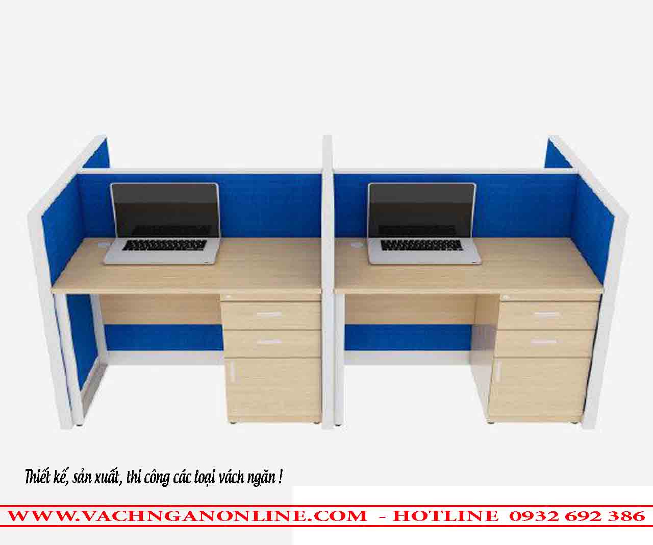 Bàn làm việc có vách ngăn 415
