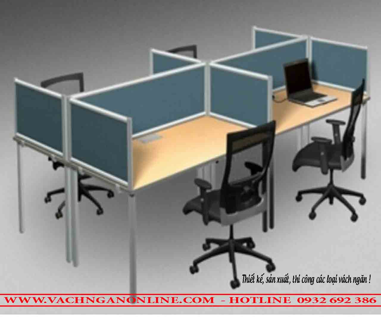 Bàn làm việc có vách ngăn 421