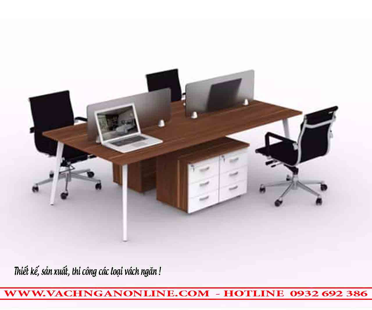 Bàn làm việc có vách ngăn 430