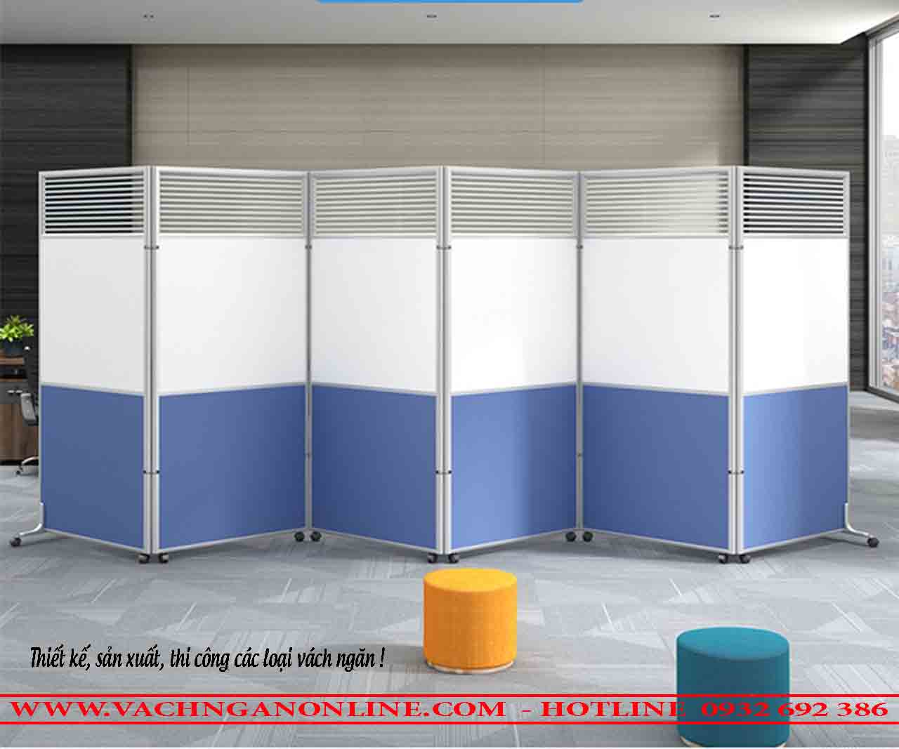 Vách ngăn di động có bánh xe 02