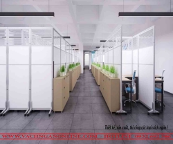 Vách ngăn di động có bánh xe 06