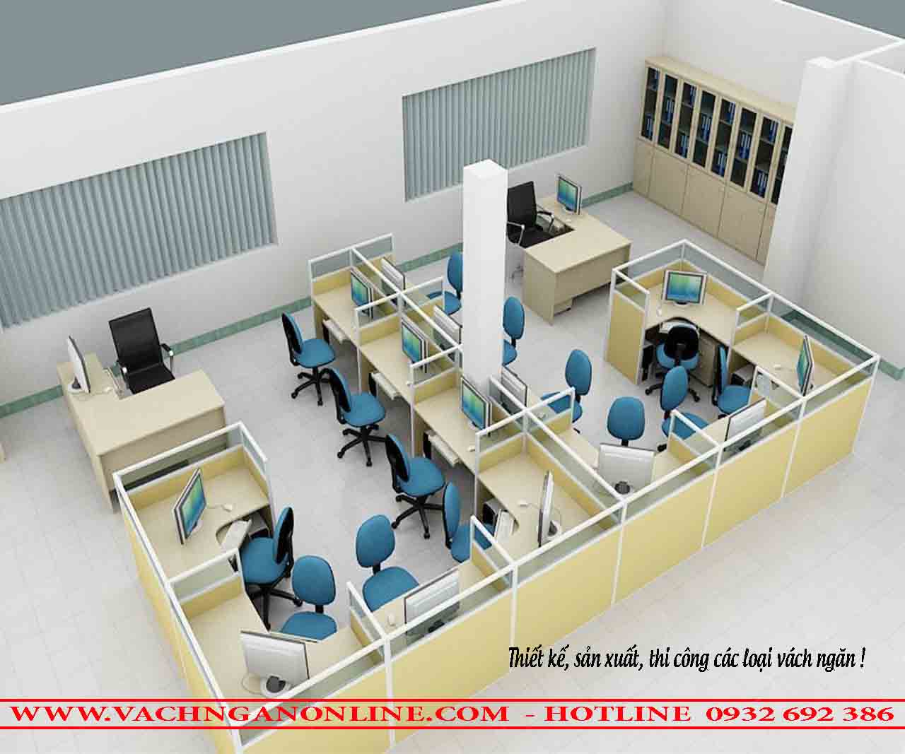 Vách ngăn văn phòng VVP 18